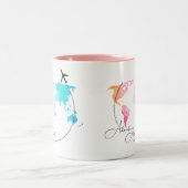 Tasse 2 Couleurs Adventure Await| Cadeaux de voyage| Agent de bord (Centre)