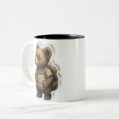 Tasse 2 Couleurs Adventure Await : Joli sac à dos à oreilles (Devant gauche)