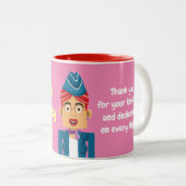 Tasse 2 Couleurs Aeromoza (Devant droit)