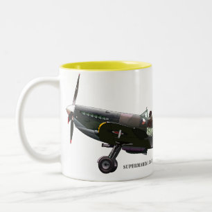 Tasse 2 Couleurs Aéronef Spirfire