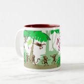 Tasse 2 Couleurs Affaires de singe (Devant gauche)