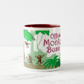 Tasse 2 Couleurs Affaires de singe (Centre)