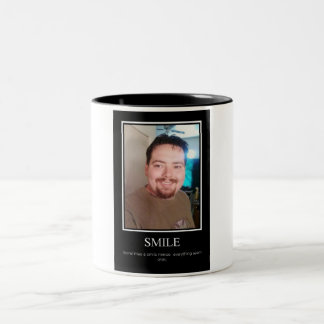 Tasse 2 Couleurs Affiche de demotivational de sourire