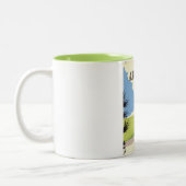 Tasse 2 Couleurs Affiche de golf d'Augusta Géorgie (Gauche)
