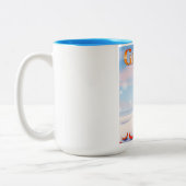 Tasse 2 Couleurs Affiche de ski Glencoe Écosse (Gauche)