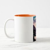 Tasse 2 Couleurs affiche de ski splügen Suisse (Gauche)