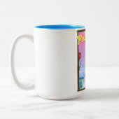 Tasse 2 Couleurs Affiche de vol aux Philippines Palawan (Gauche)