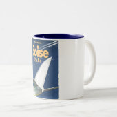 Tasse 2 Couleurs Affiche de vol Boise Idaho (Devant droit)