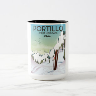 Tasse 2 Couleurs Affiche de voyage à Buenos Aires, Argentine