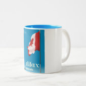 Tasse 2 Couleurs Affiche de voyage à Halifax Canada (Devant droit)