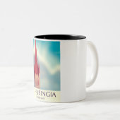 Tasse 2 Couleurs Affiche de voyage Allemagne Thuringe (Devant droit)