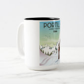 Tasse 2 Couleurs Affiche de voyage Buenos Aires, Argentine (Devant gauche)