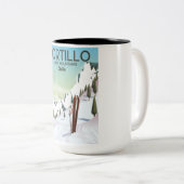 Tasse 2 Couleurs Affiche de voyage Buenos Aires, Argentine (Devant droit)