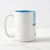 Tasse 2 Couleurs Affiche de voyage Calvi Corsica (Gauche)