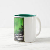 Tasse 2 Couleurs Affiche de voyage de Kakslauttanen (Devant droit)