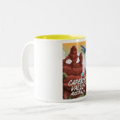 Tasse 2 Couleurs Affiche de voyage de la vallée de Capertee Austral (Devant gauche)