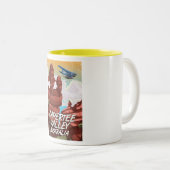 Tasse 2 Couleurs Affiche de voyage de la vallée de Capertee Austral (Devant droit)