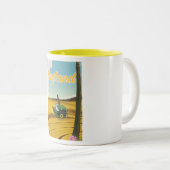 Tasse 2 Couleurs Affiche de voyage de moissonneuse-batteuse d'Angle (Devant droit)