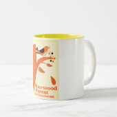 Tasse 2 Couleurs Affiche de voyage de Sherwood Forest, Nottinghamsh (Devant droit)