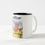 Tasse 2 Couleurs Affiche de voyage de Zandvoort Pays-Bas (Devant droit)