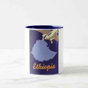 Tasse 2 Couleurs Affiche de voyage Éthiopie