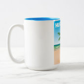 Tasse 2 Couleurs Affiche de voyage Hurghada Egypte (Gauche)