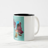 Tasse 2 Couleurs Affiche de voyage illustrée d'Iran (Devant droit)