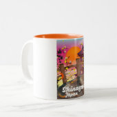 Tasse 2 Couleurs Affiche de voyage japonaise Shinagawa (Devant gauche)