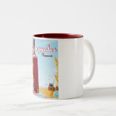 Tasse 2 Couleurs Affiche de voyage Languedoc France (Devant droit)