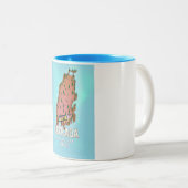 Tasse 2 Couleurs affiche de voyage Lefkada Greece. (Devant droit)