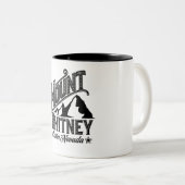 Tasse 2 Couleurs Affiche de voyage Mount Whitney Sierra Nevada (Devant droit)