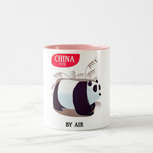 Tasse 2 Couleurs Affiche de voyage Panda de Chine