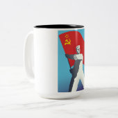 Tasse 2 Couleurs Affiche de voyage soviétique (Devant gauche)