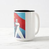 Tasse 2 Couleurs Affiche de voyage soviétique (Devant droit)