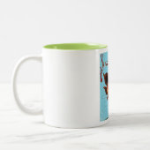 Tasse 2 Couleurs affiche du kazakhstan (Gauche)