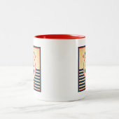 Tasse 2 Couleurs Affiche nautique vintage (Centre)