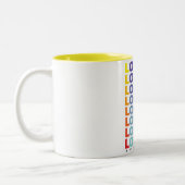 Tasse 2 Couleurs Affiche rétro Londres Angleterre (Gauche)