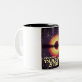 Tasse 2 Couleurs Affiche spatiale de l'étoile de Tabby (Devant gauche)