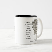 Tasse 2 Couleurs Afficher vos cadeaux (Devant droit)