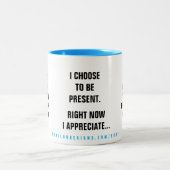 Tasse 2 Couleurs Affirmation Passé Présent Futur (Centre)