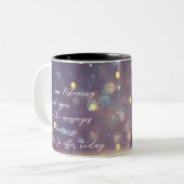 Tasse 2 Couleurs Affirmation Positive Vert/Or (Devant gauche)