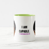 Tasse 2 Couleurs Affirmation #Proud2BNaturalMe (Centre)