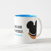 Tasse 2 Couleurs Affirmation #Proud2BNaturalMe (Devant droit)