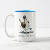 Tasse 2 Couleurs Affirmations d'oiseaux à deux tons (Gauche)