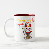 Tasse 2 Couleurs Aficionado de Maneki Neko (Gauche)