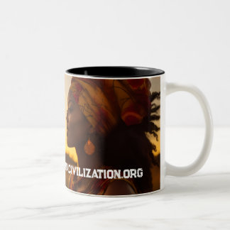 TASSE 2 COULEURS AFRICAN QUEEN ON THE AFRICAN PLAINS