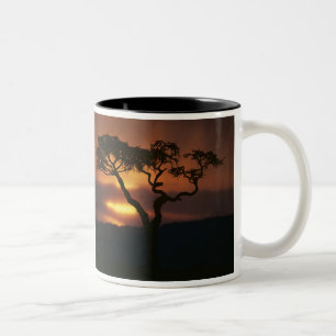 Tasse 2 Couleurs Afrique, Kenya, Réserve de Masai Mara, Cadre