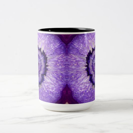 Tasse 2 Couleurs Agate pourpre Geode de Falln (Centre)
