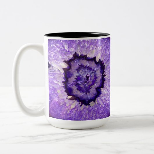 Tasse 2 Couleurs Agate pourpre Geode de Falln (Gauche)