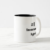 Tasse 2 Couleurs Agent d'assurance #1 (Devant droit)